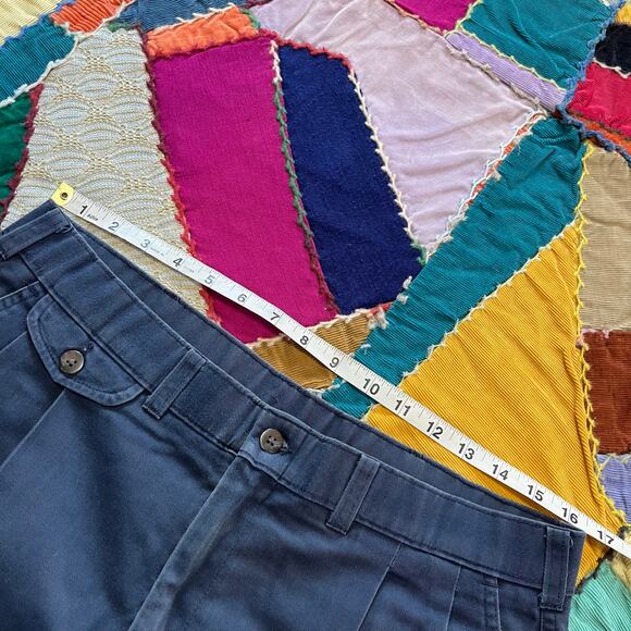 Vintage Dockers Paint Splattered Distressed Navy Pants 33Wx29L - Picture 5 of 6